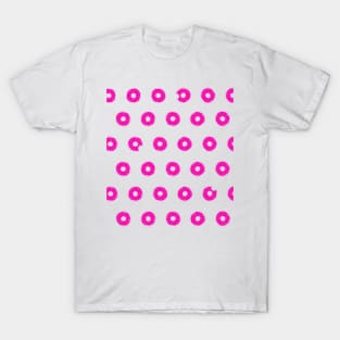 Pink Donut Pattern T-Shirt